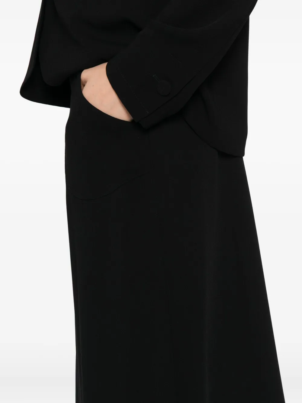 Agnès B. A-line Midi Skirt In Black