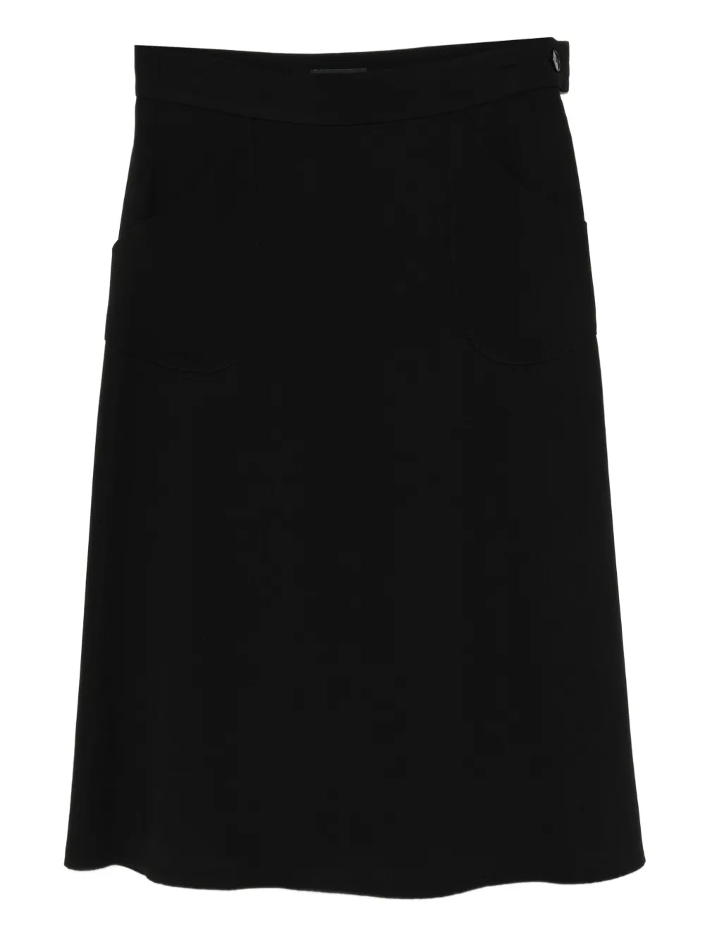 Agnès B. A-line Midi Skirt In Black