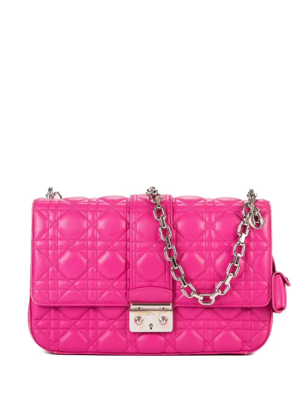 Christian Dior Pre-Owned 2010s quilted chain bag - Rosa