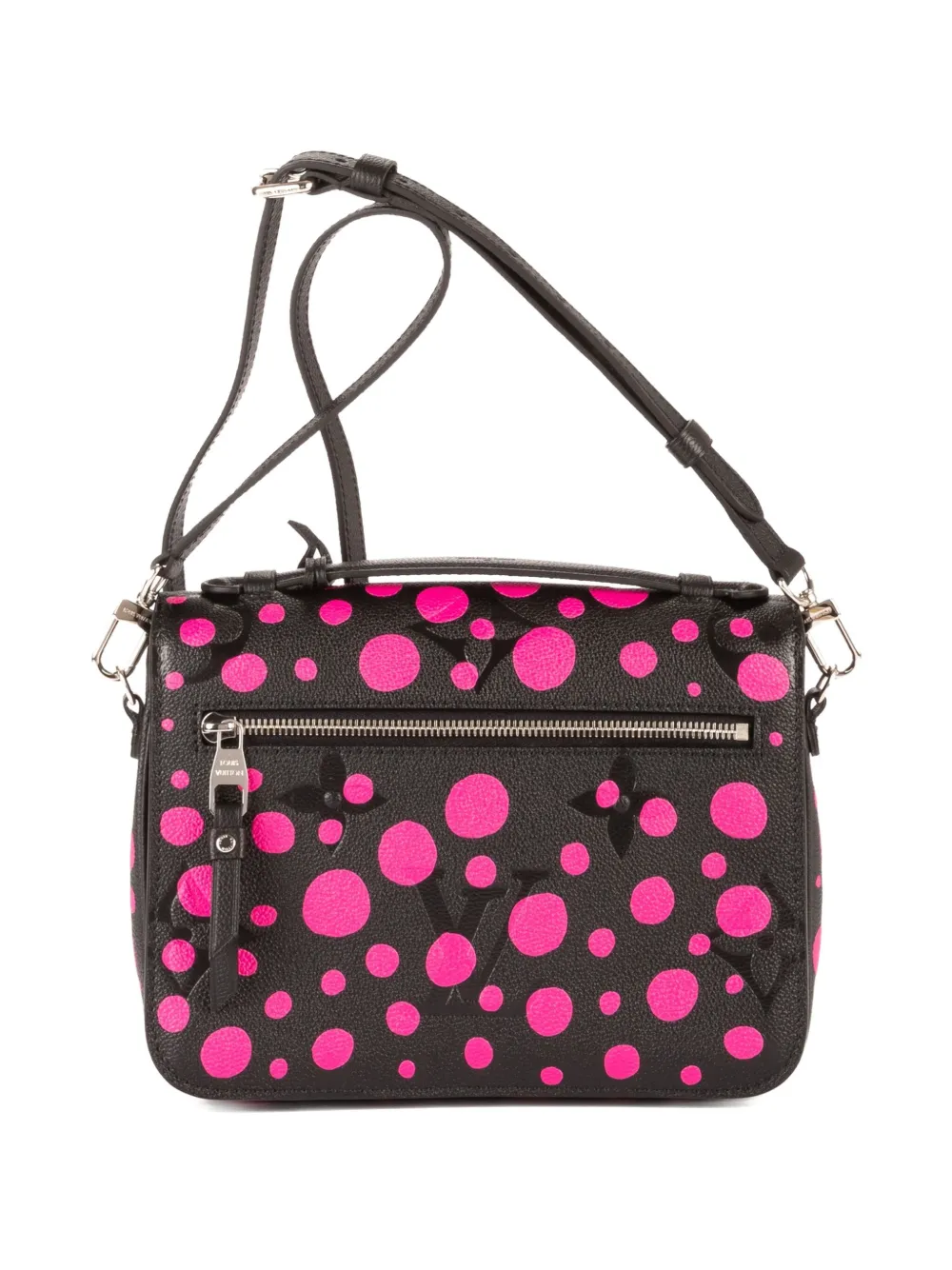 Louis Vuitton Pre-Owned polka-dot print shoulder bag - Black