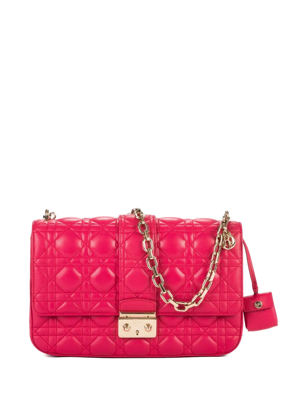 Christian Dior Pre-Owned 2010s quilted chain bag - Rosa