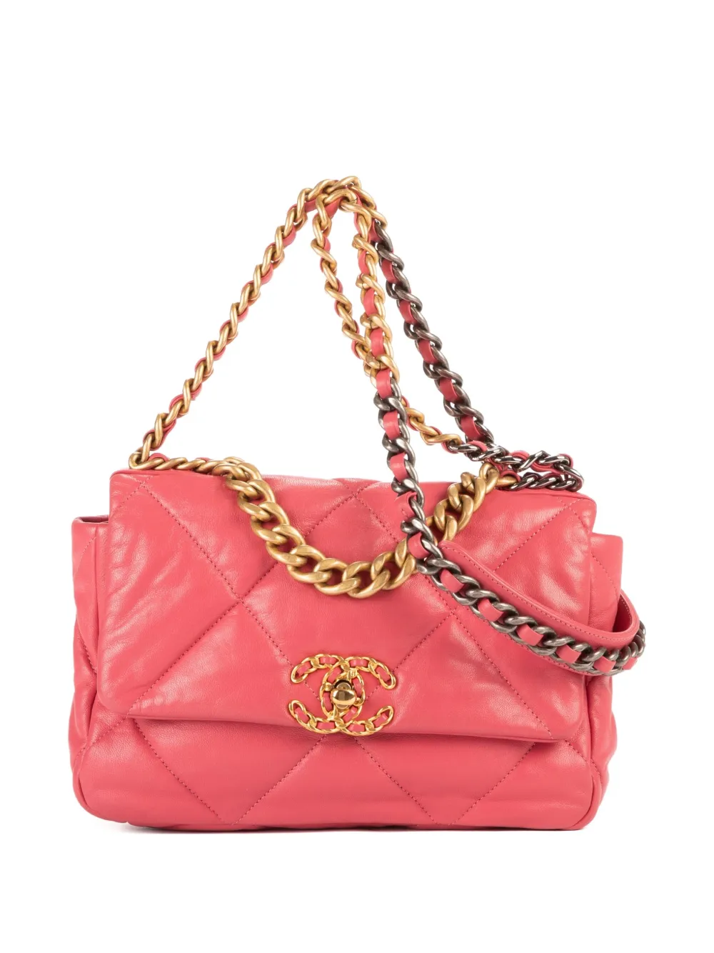 CHANEL Pre-Owned Borsa a spalla Chanel 19 - Rosa