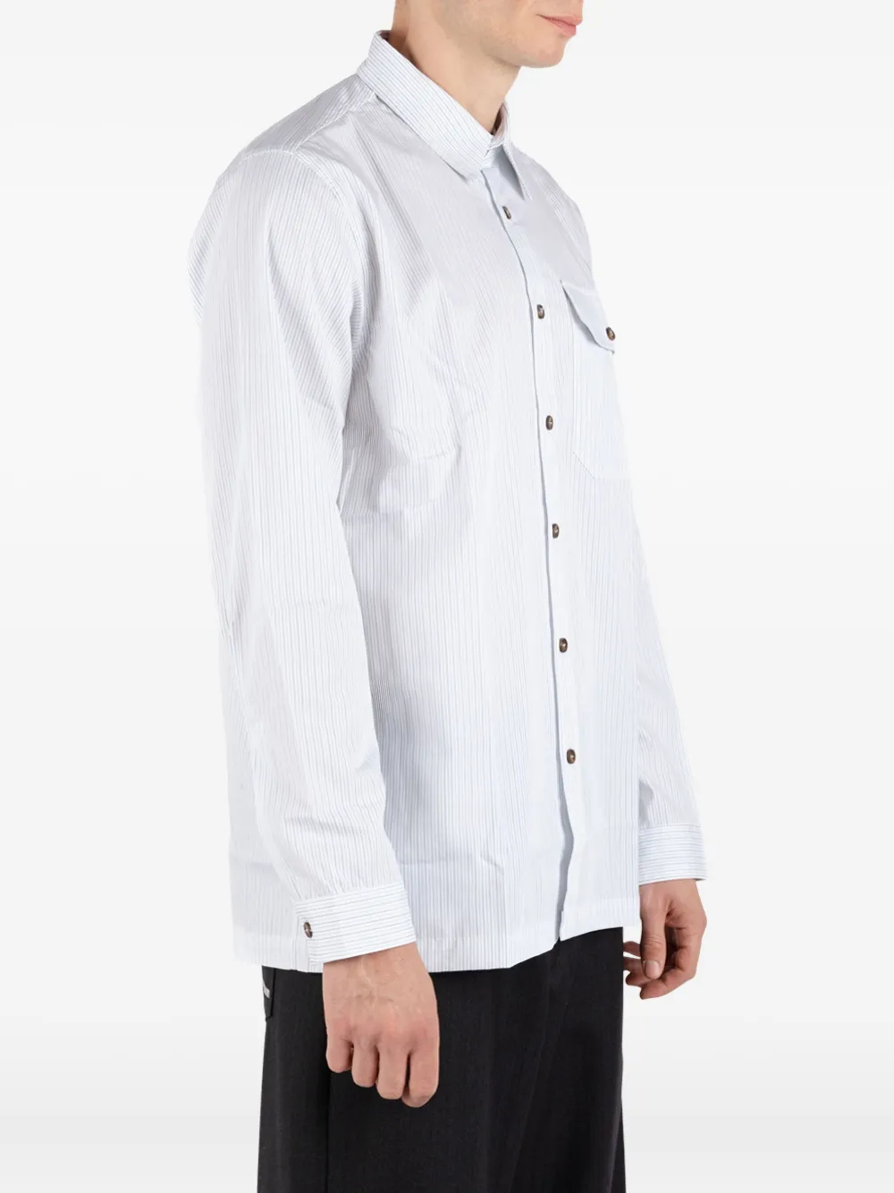 Société Anonyme Deadline Striped Shirt In Blue