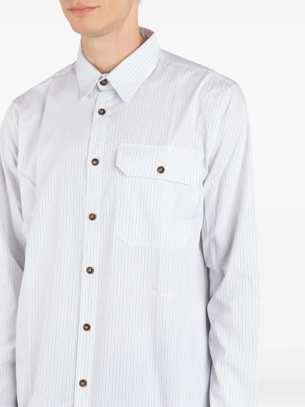 Société Anonyme Deadline Striped Shirt In Blue