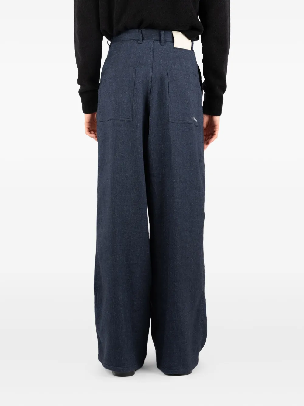 Société Anonyme St Andrew broek met geplooid detail Blauw