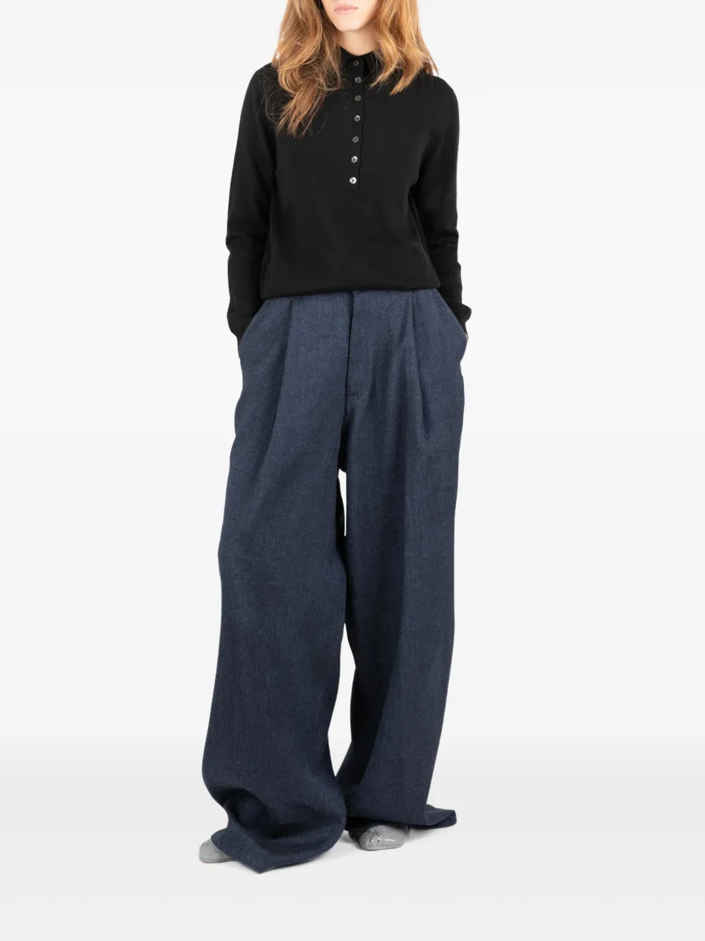 Société Anonyme St Andrew pleat-detail trousers - Blauw