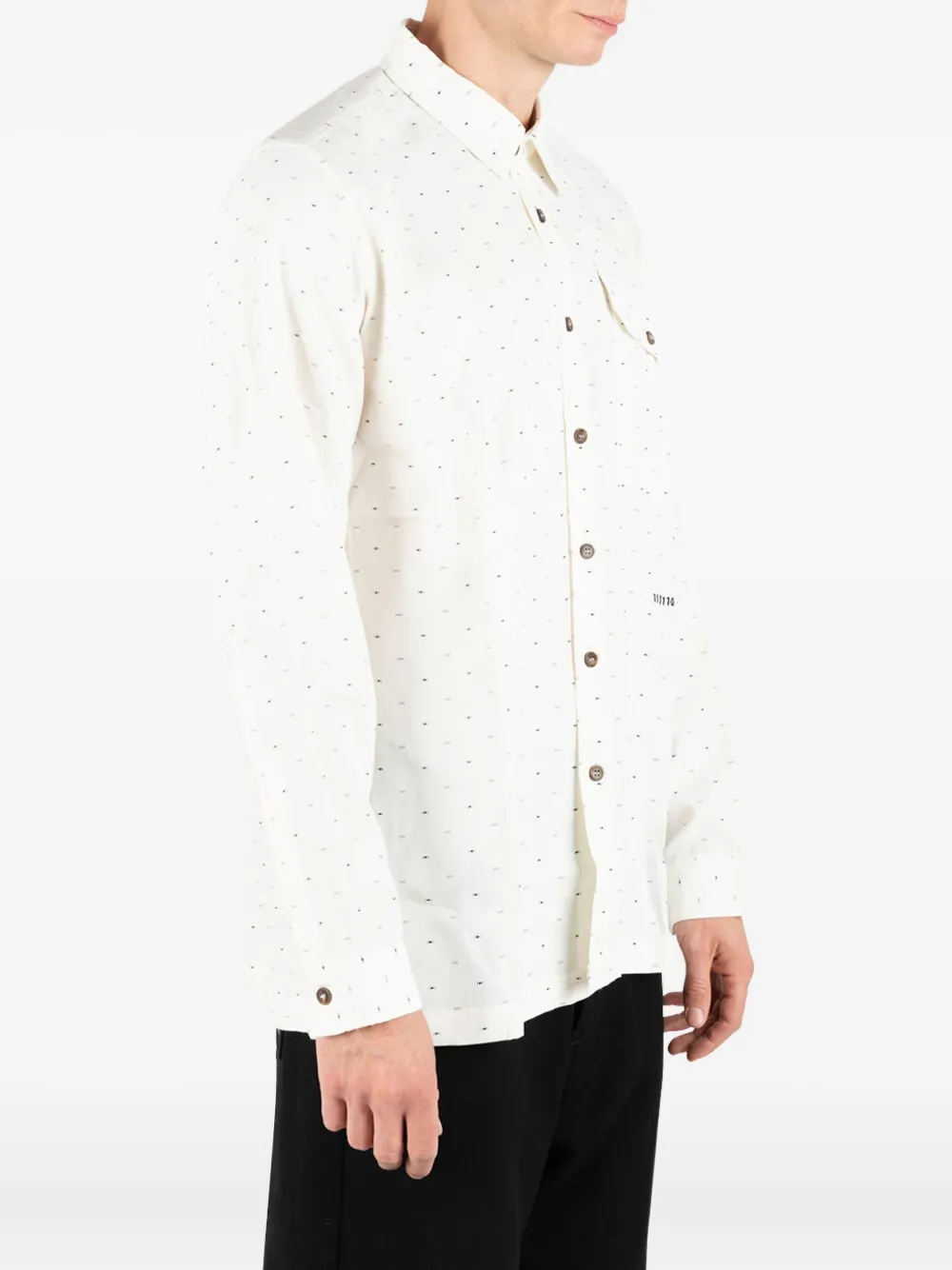 Société Anonyme Deadline Micro-pattern Shirt In White