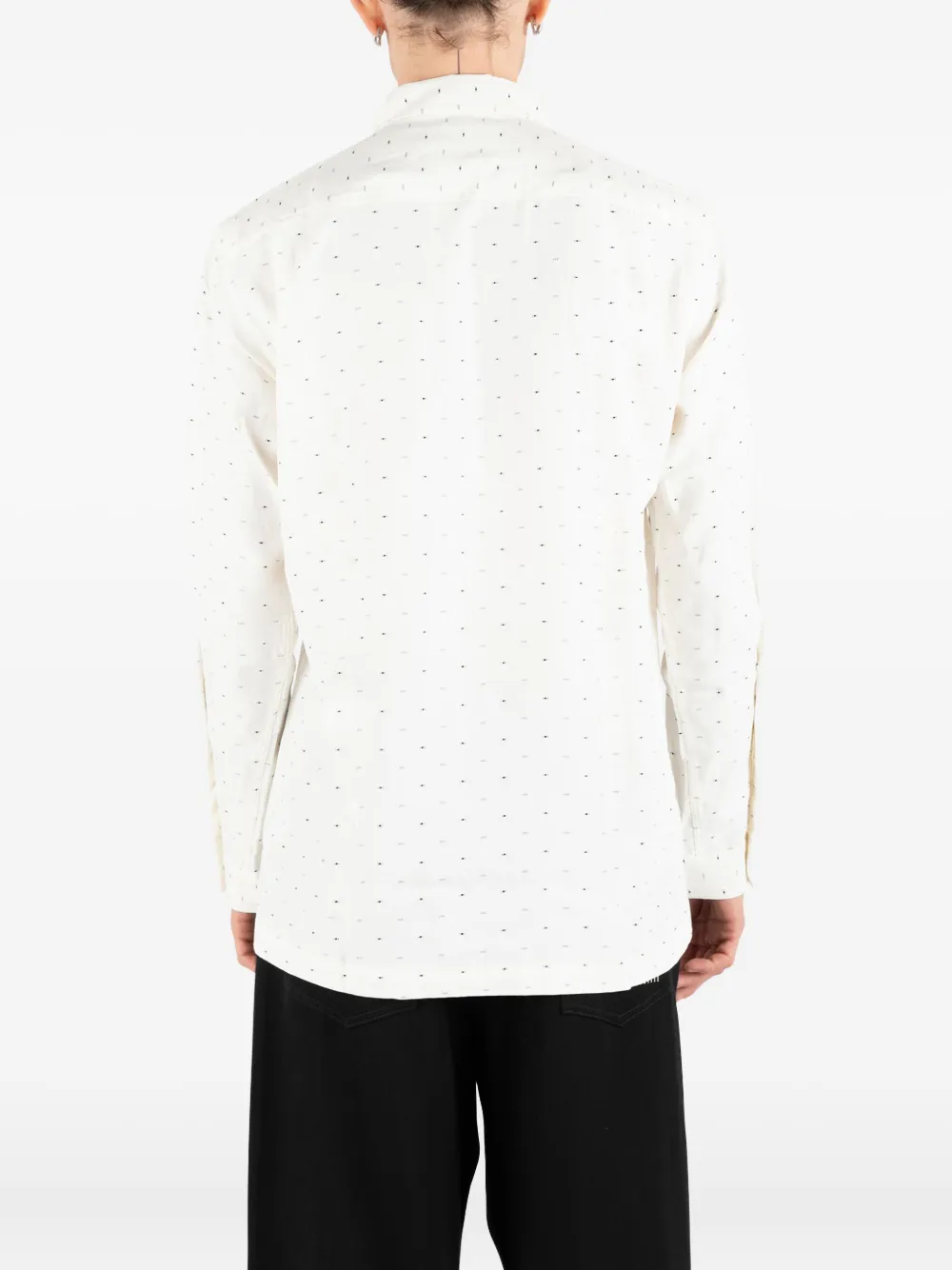 Société Anonyme Deadline Micro-pattern Shirt In White