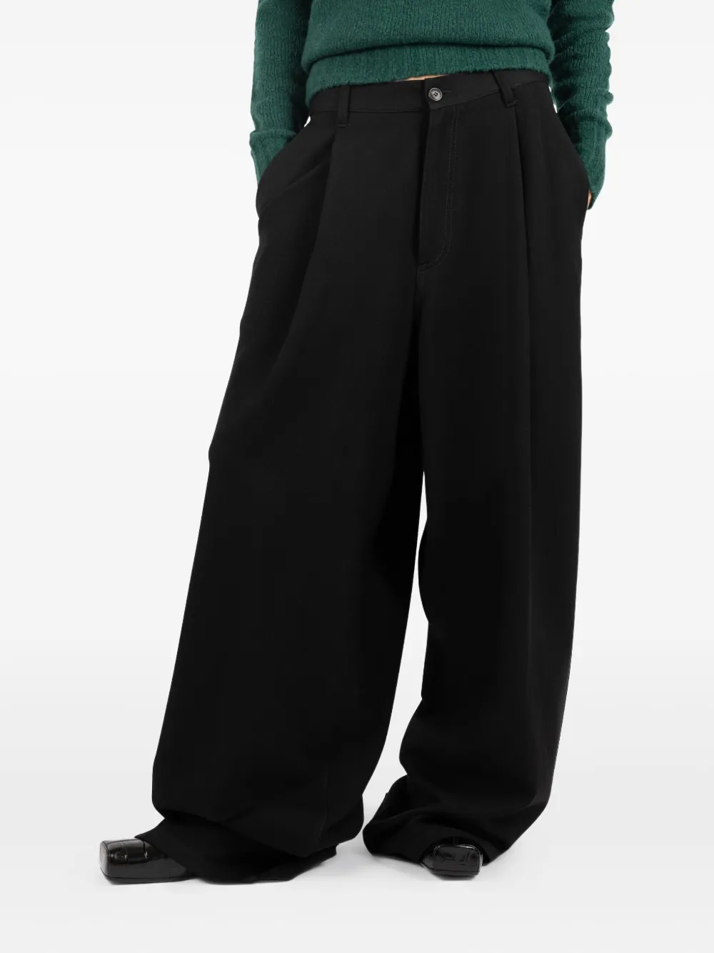 Société Anonyme St Andrew geplooide broek Zwart