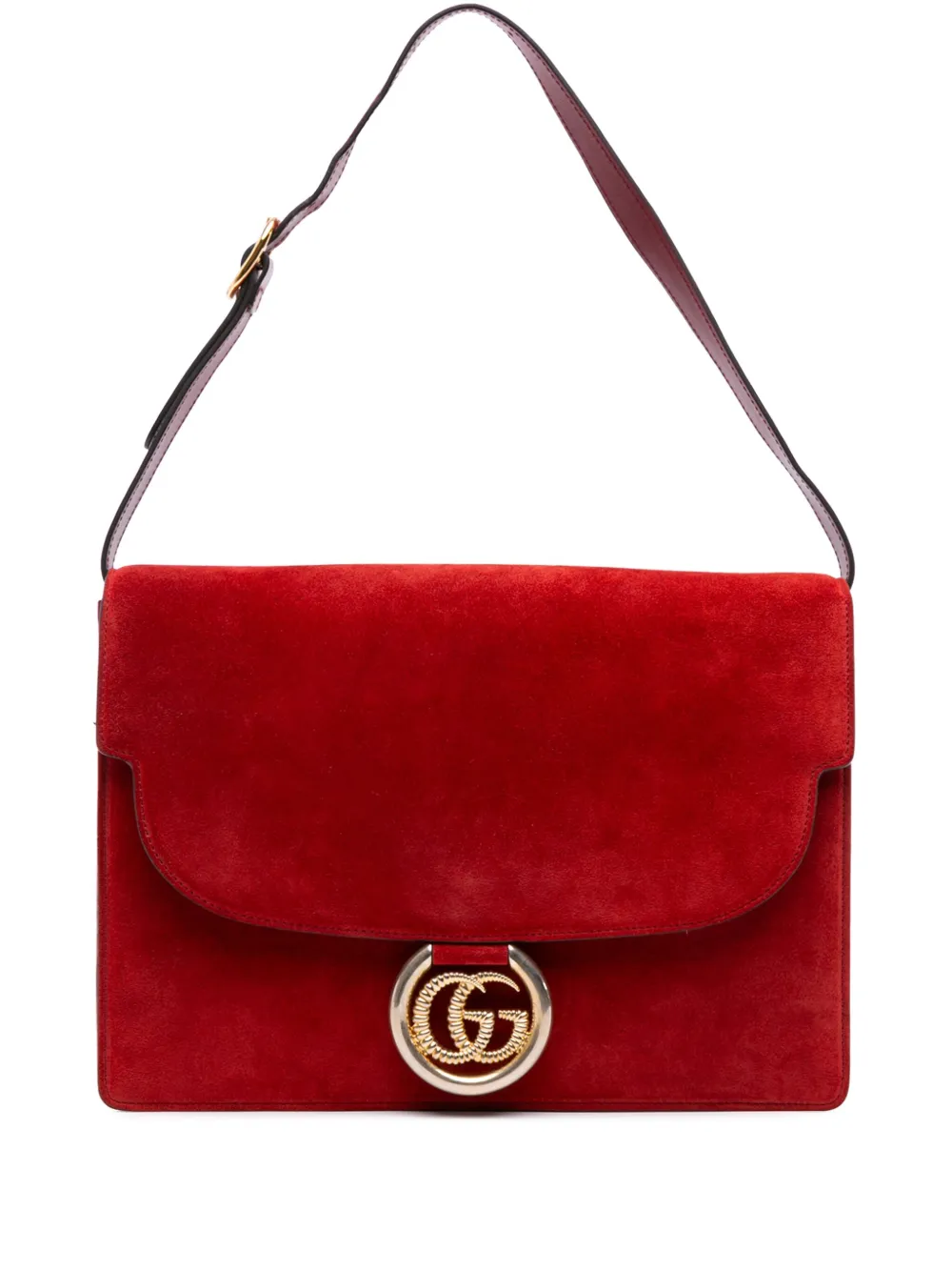 Gucci Pre-Owned 2016-2025 Medium Suede GG Ring Torchon shoulder bag - Gucci Pre-Owned 2016-2025 Medium Suede GG Ring Torchon shoulder bag -