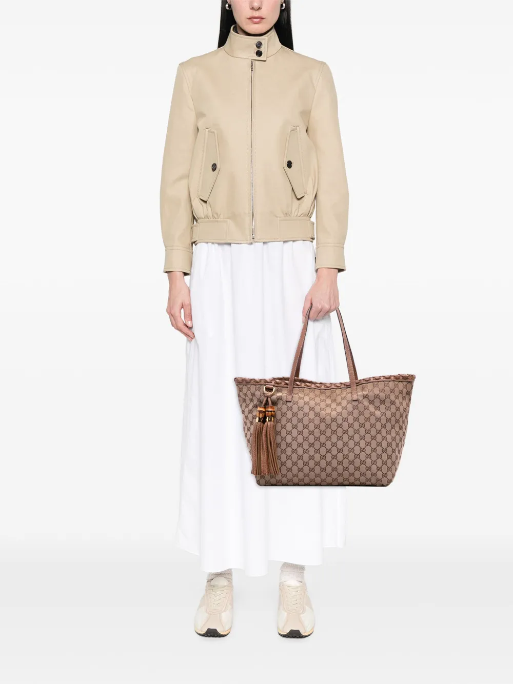Gucci Pre-Owned 2016-2025 GG Canvas Bamboo Tassel tote bag | Pre-Owned | Image 2