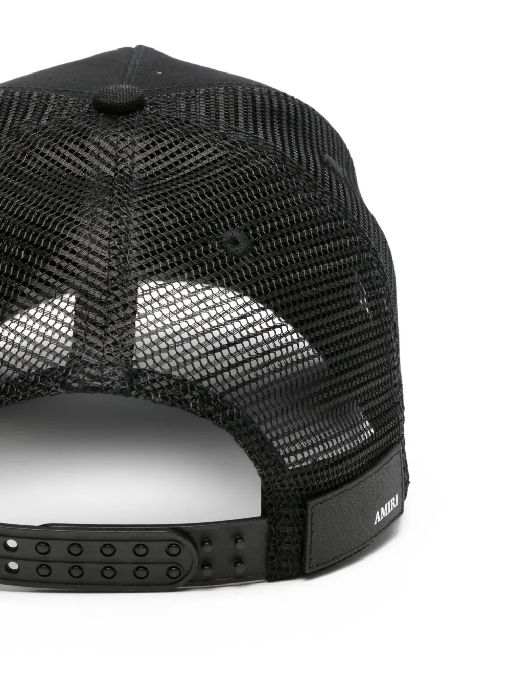 AMIRI MA-logo mesh cap - Zwart