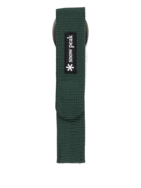 Snow Peak logo-engraved fork and spoon set