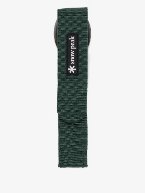 Snow Peak logo-engraved fork and spoon set