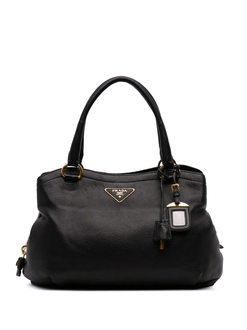 Prada Pre-Owned 2010-2025 Cervo Zip tote bag - ブラック Prada Pre-Owned 2010-2025 Cervo Zip tote bag - ブラック