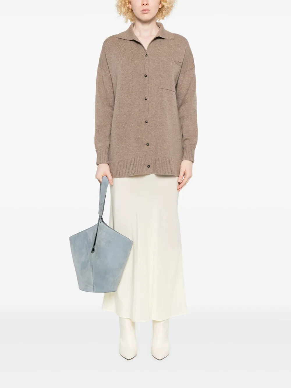 Max Mara buttoned chest-pocket cardigan | Cardigans | Image 2