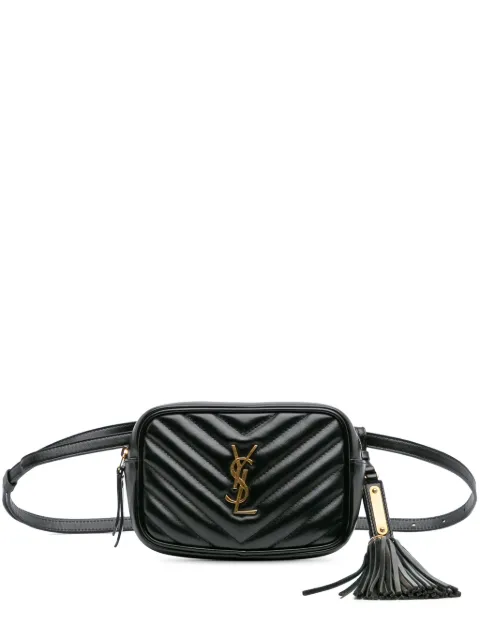 Saint Laurent Pre-Owned 2018 Quilted Calfskin Tassel Lou belt bag
