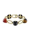 Charles keller & Co. 18kt yellow gold gemstone bracelet
