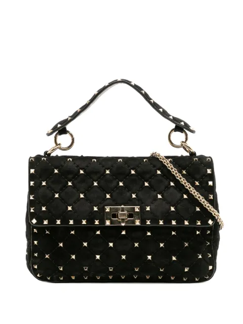 Valentino Garavani Pre-Owned Rockstud Spike 绒面皮中号斜挎包（2000-2017年典藏款）