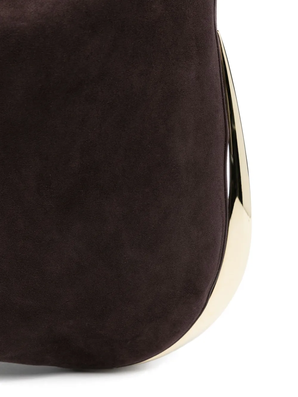 Benedetta Bruzziches Suède schoudertas Bruin