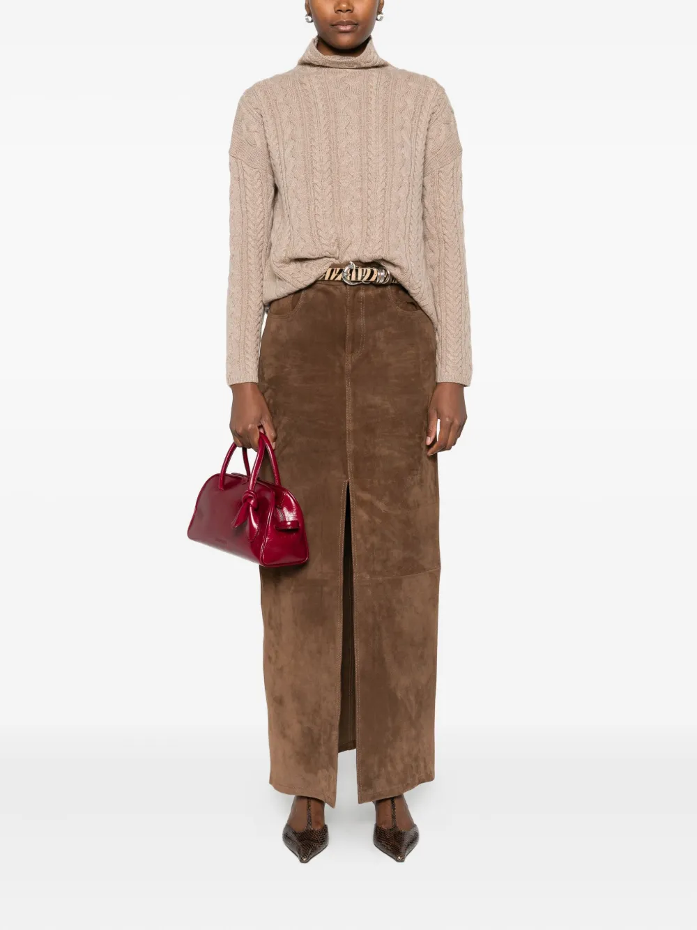 'S Max Mara cable-knit turtleneck sweater | Knitted Sweaters | Image 2