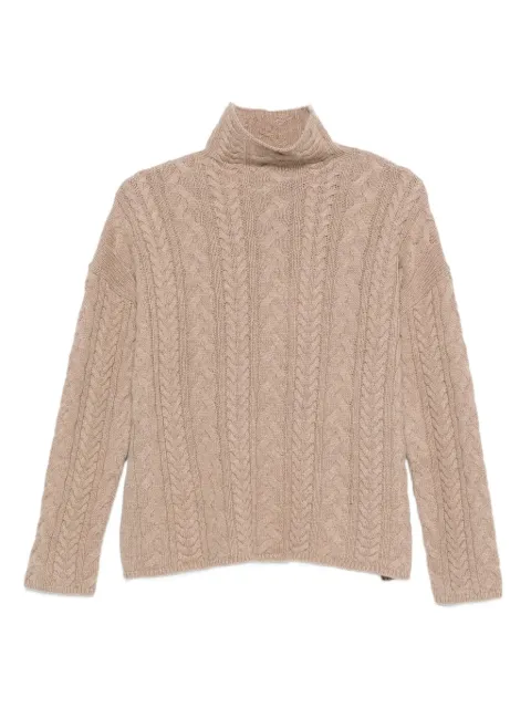 'S Max Mara cable-knit turtleneck sweater