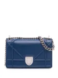 Christian Dior Pre-Owned 2015 Mini Lambskin Diorama Flap crossbody bag - Blue