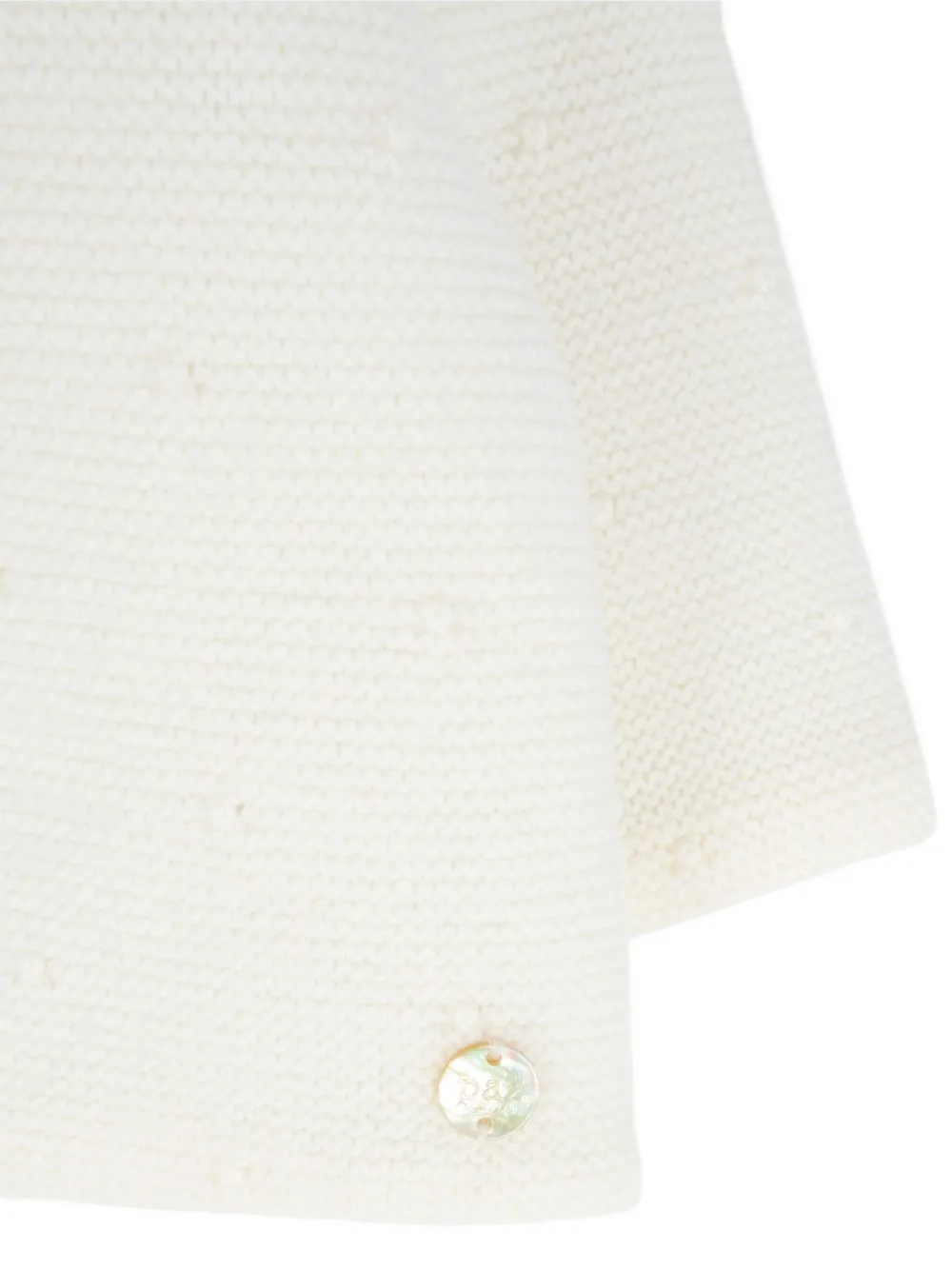 Paz Rodriguez Hooded Wool Jacket In White
