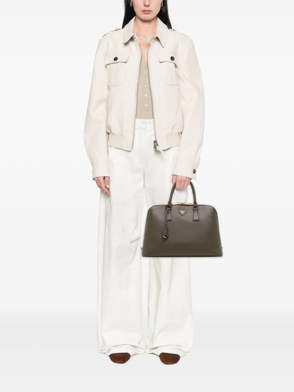 Prada Pre-Owned 2010-2025 Large Saffiano Lux Promenade satchel | Pre-Owned | Image 2