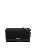 Prada Pre-Owned 2000-2025 Tessuto Impuntu Wallet on Strap crossbody bag - Black