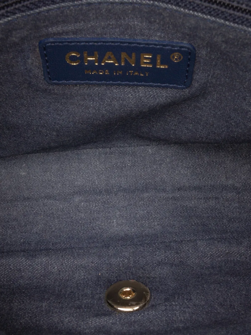 Pre-owned Chanel 2019 Small Lambskin Elegant Chain Single Flap Satchel In Blue
