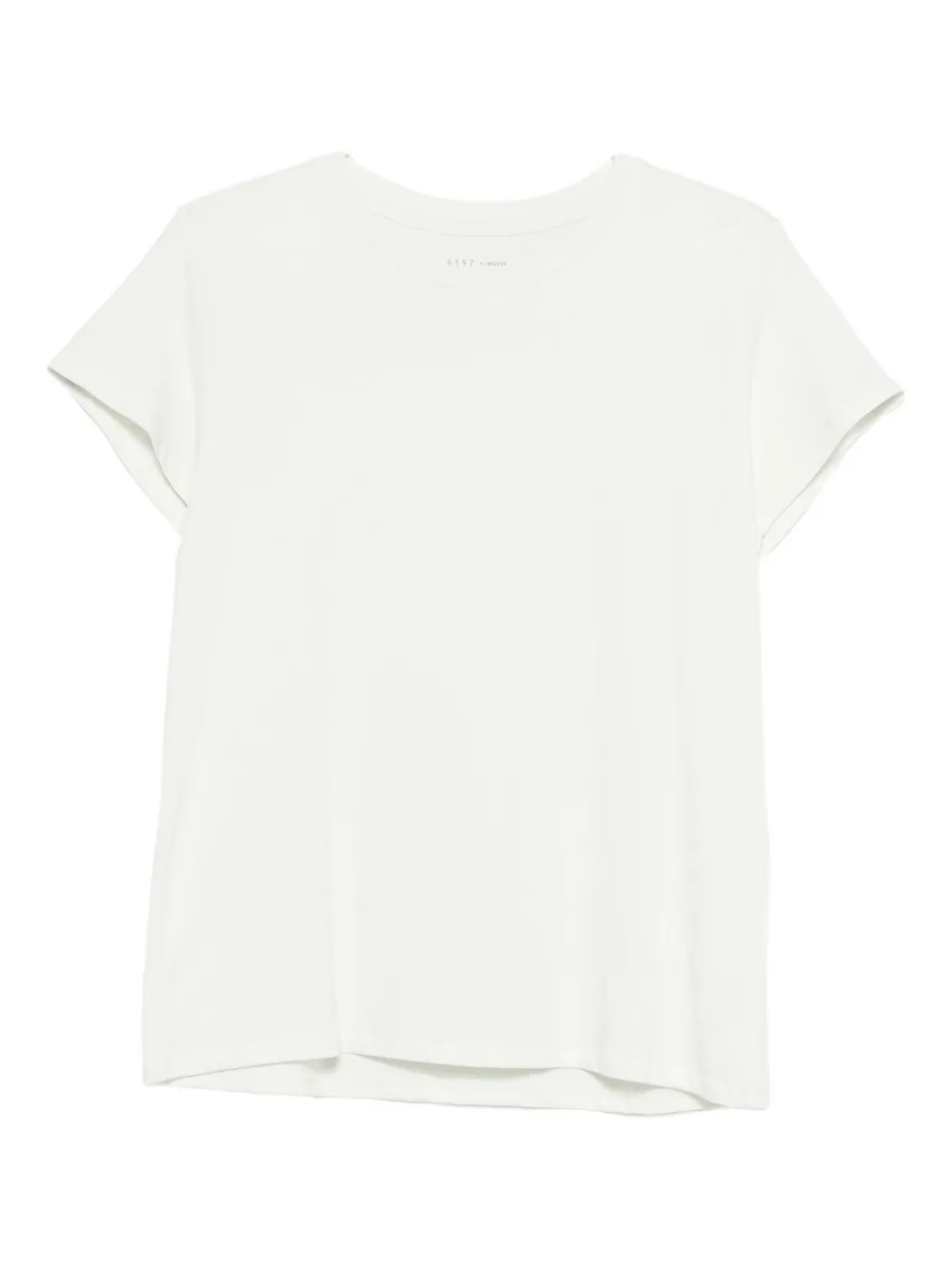 6397 Short-sleeve Cotton Top In White