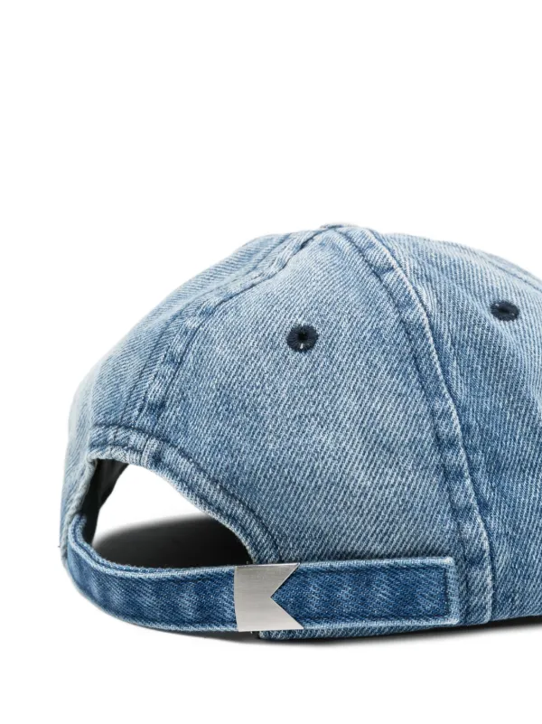 RHUDE logo-embroidered Denim Cap | Blue | FARFETCH display picture 1