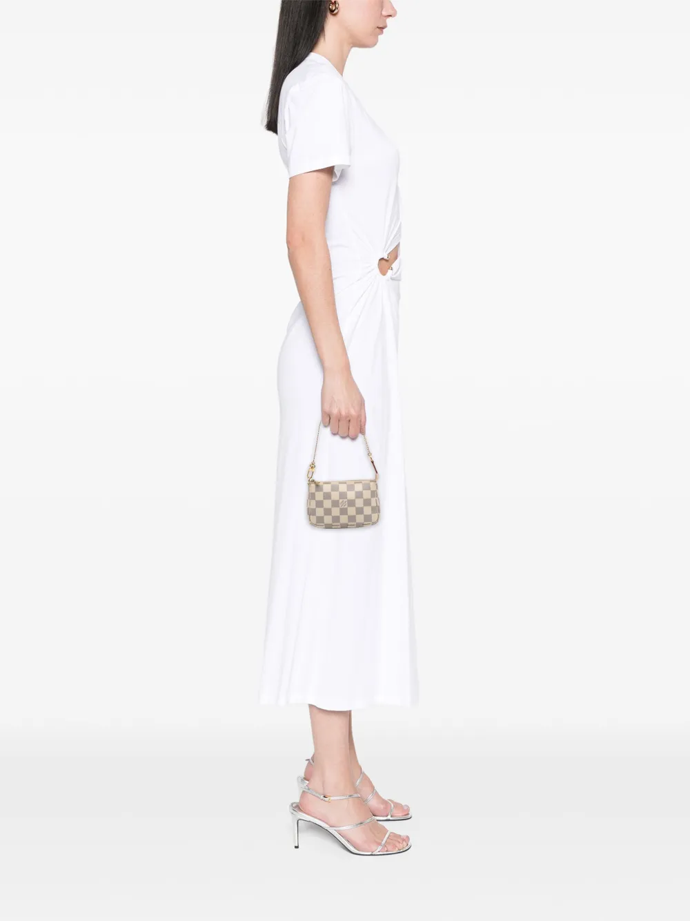 Louis Vuitton Pre-Owned 2018 Damier Azur Mini Pochette Accessoires handbag | Pre-Owned | Image 2