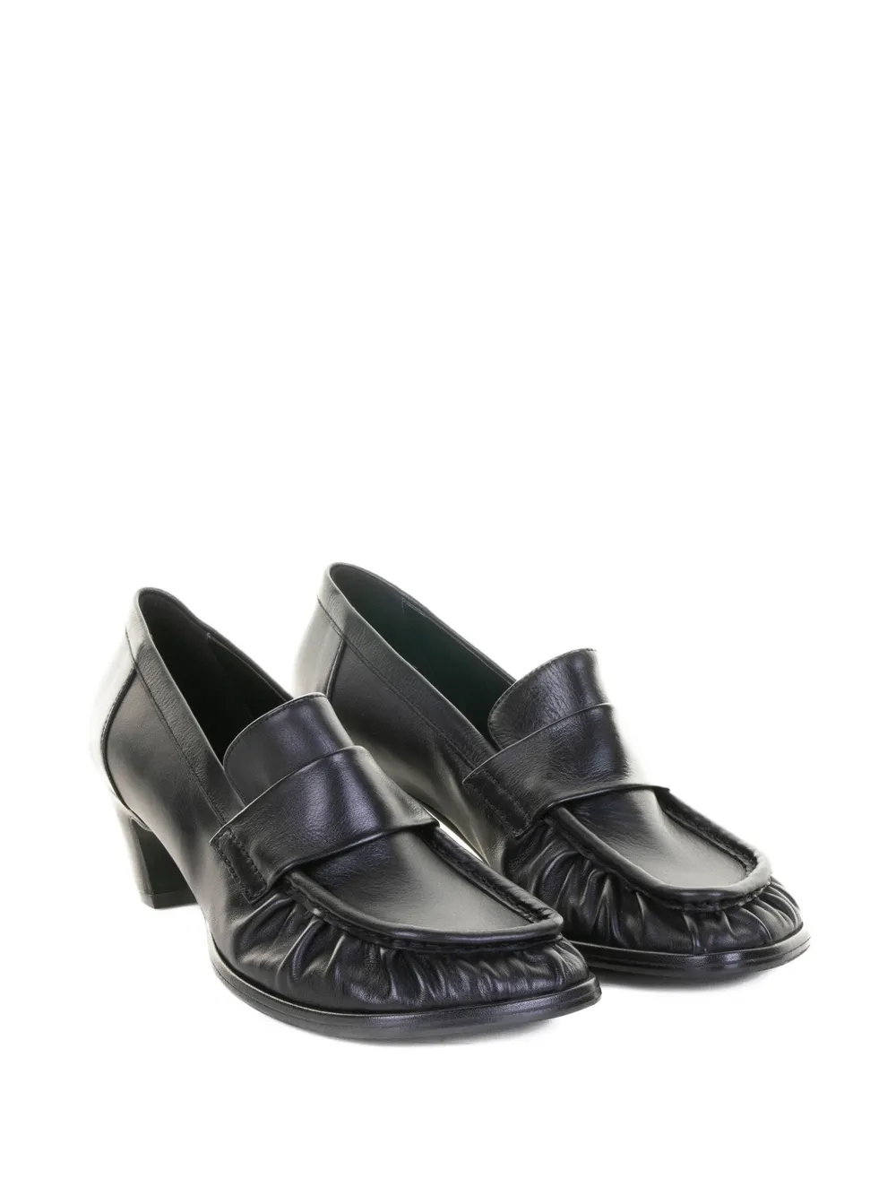 Elena Iachi 50 mm leren pumps met hak Zwart