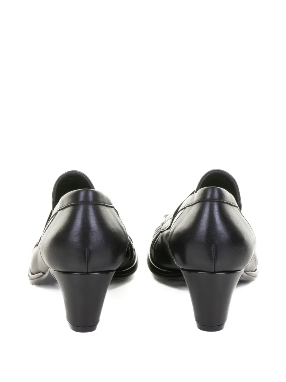Elena Iachi 50 mm leren pumps met hak Zwart