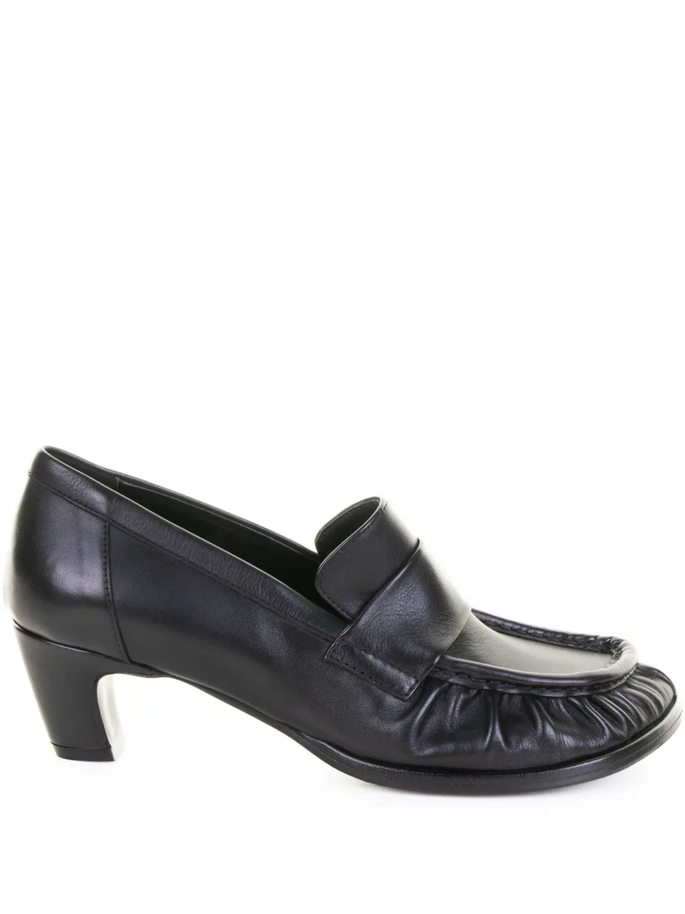 Elena Iachi 50mm leather heeled pumps Black