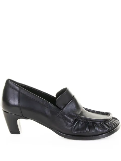 Elena Iachi 50mm leather heeled pumps