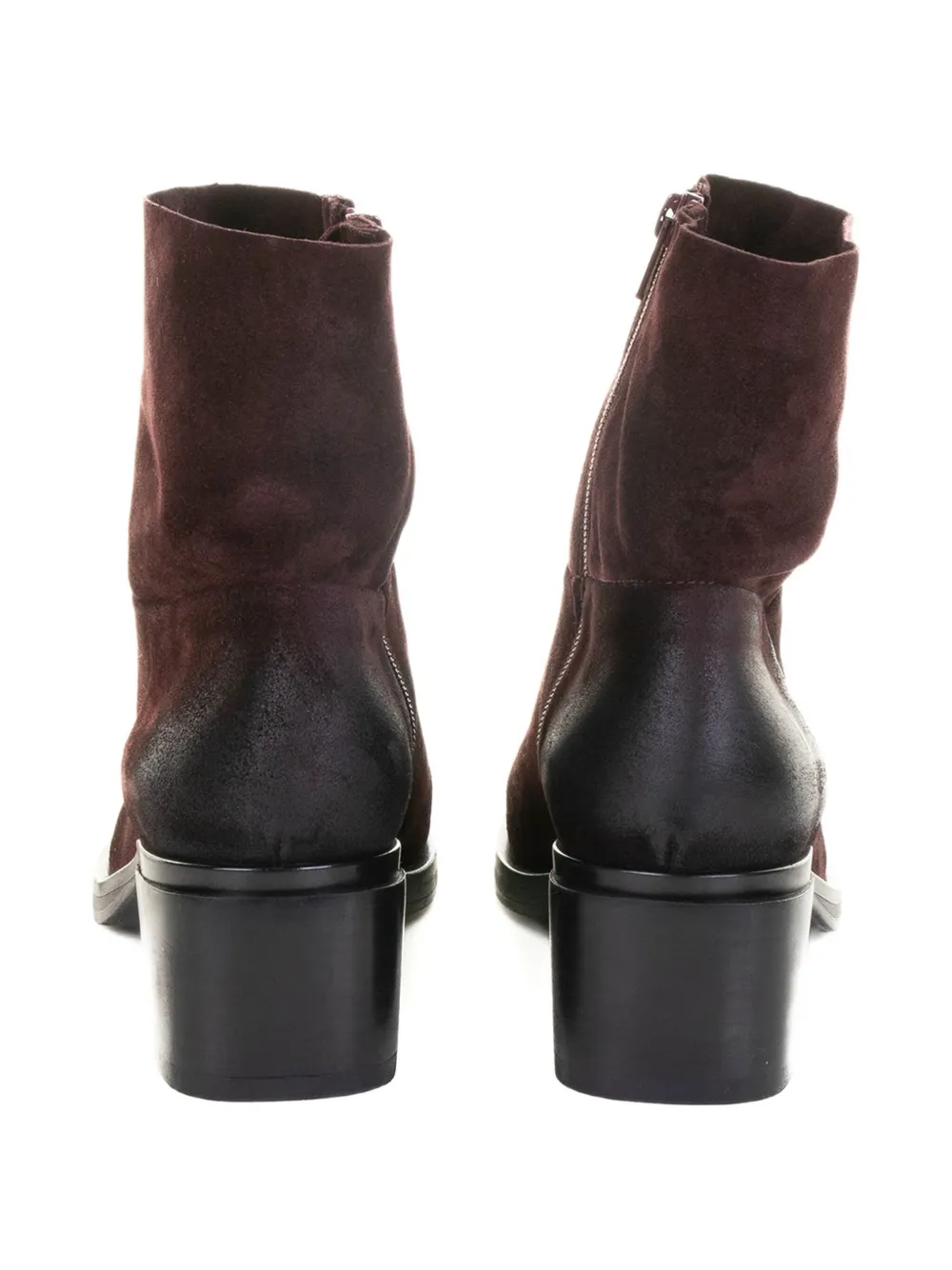 Elena Iachi 40mm suede block-heel boots Red