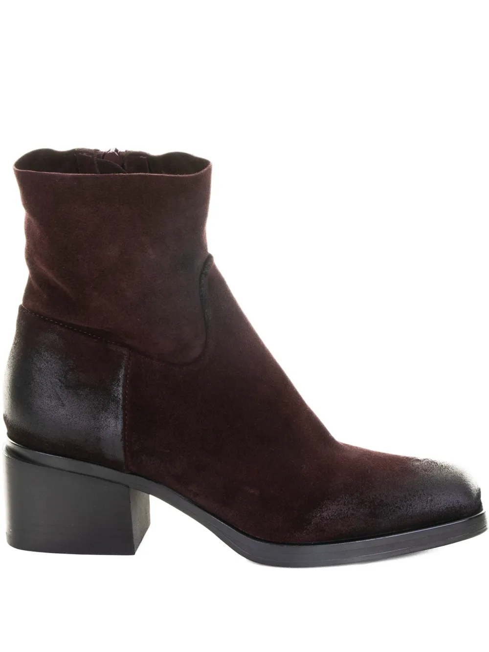 Elena Iachi 40mm suede block-heel boots - レッド Elena Iachi 40mm suede block-heel boots - レッド