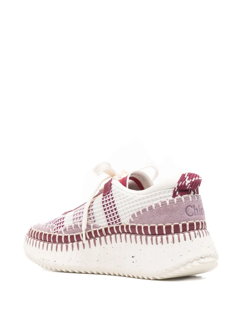 Chloé Nama lace-up sneakers Wit