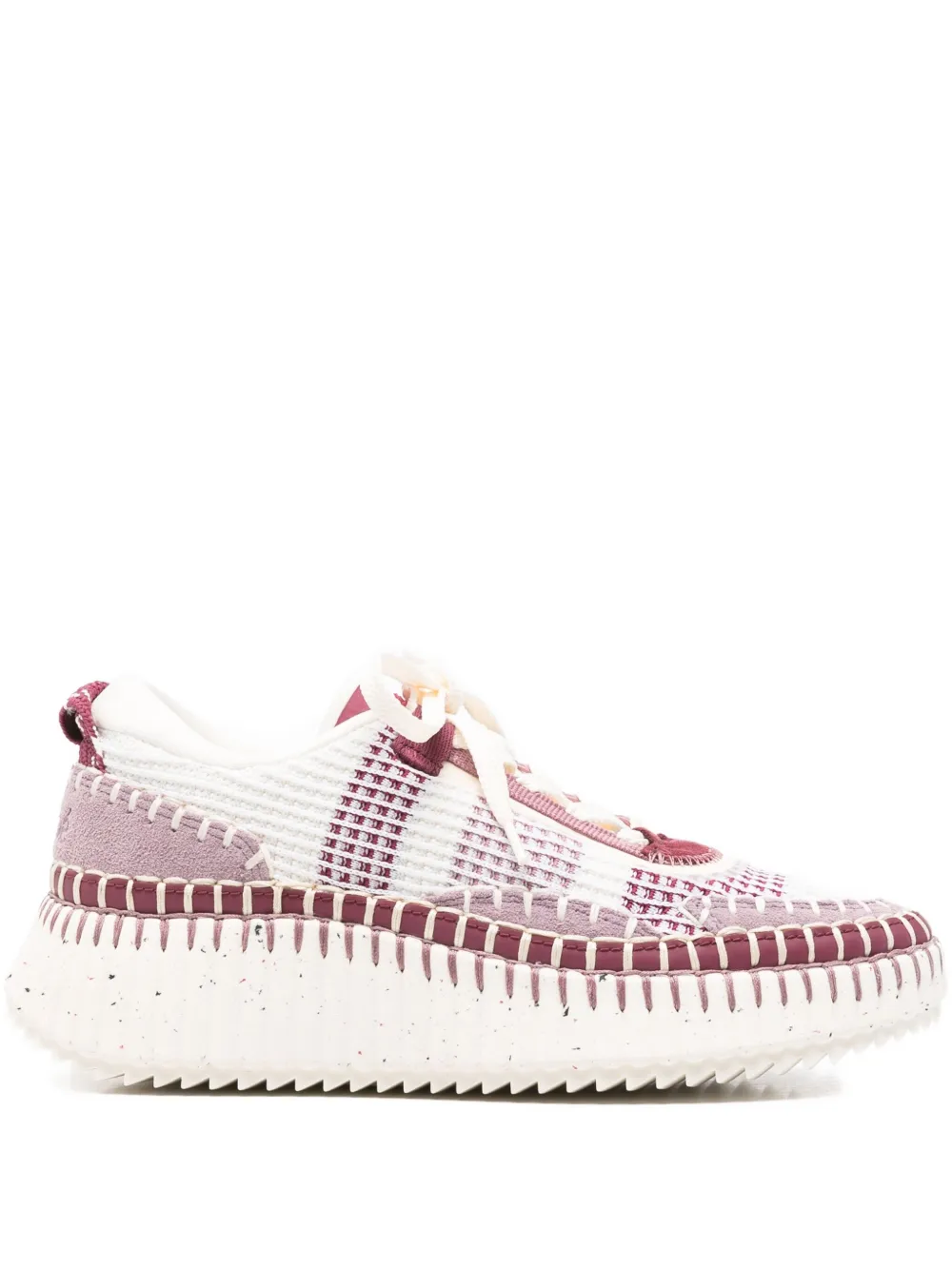 Chloé Nama lace-up sneakers Wit