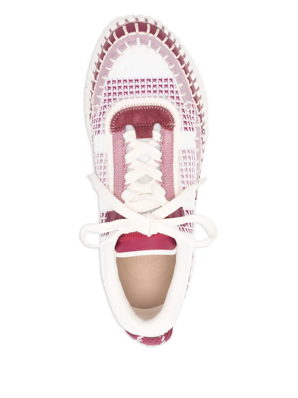 Chloé Nama lace-up sneakers Wit