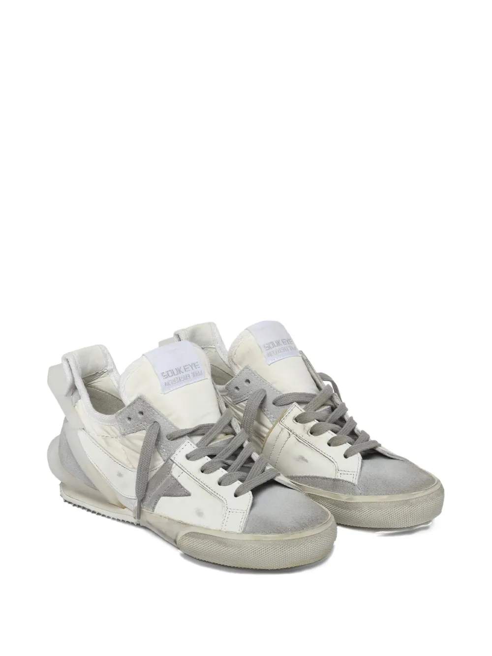 Paul Easterlin Star-lightning Sneakers In White