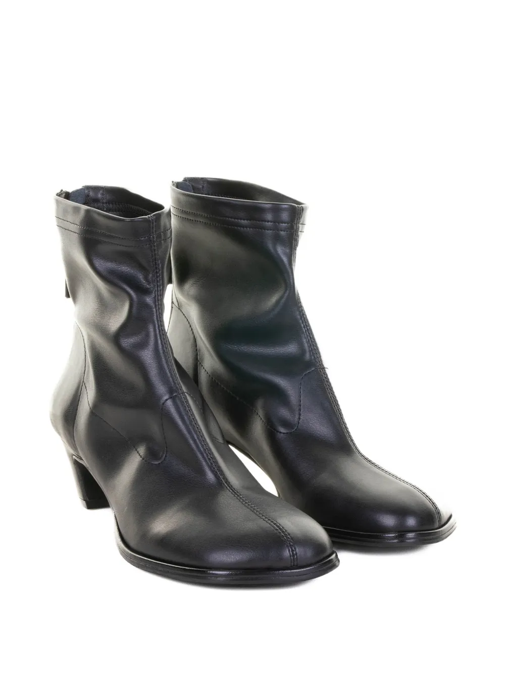 Elena Iachi 50m leather ankle boots Black