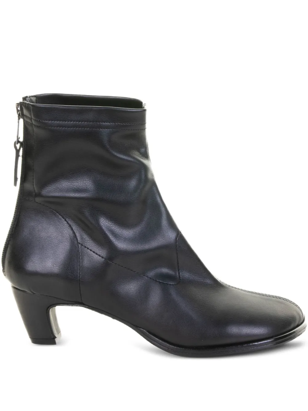 Elena Iachi 50m leather ankle boots Black