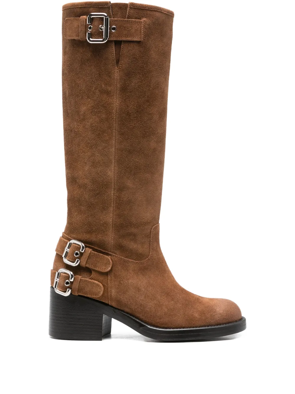 Chloé 60 mm laarzen met gesp Bruin
