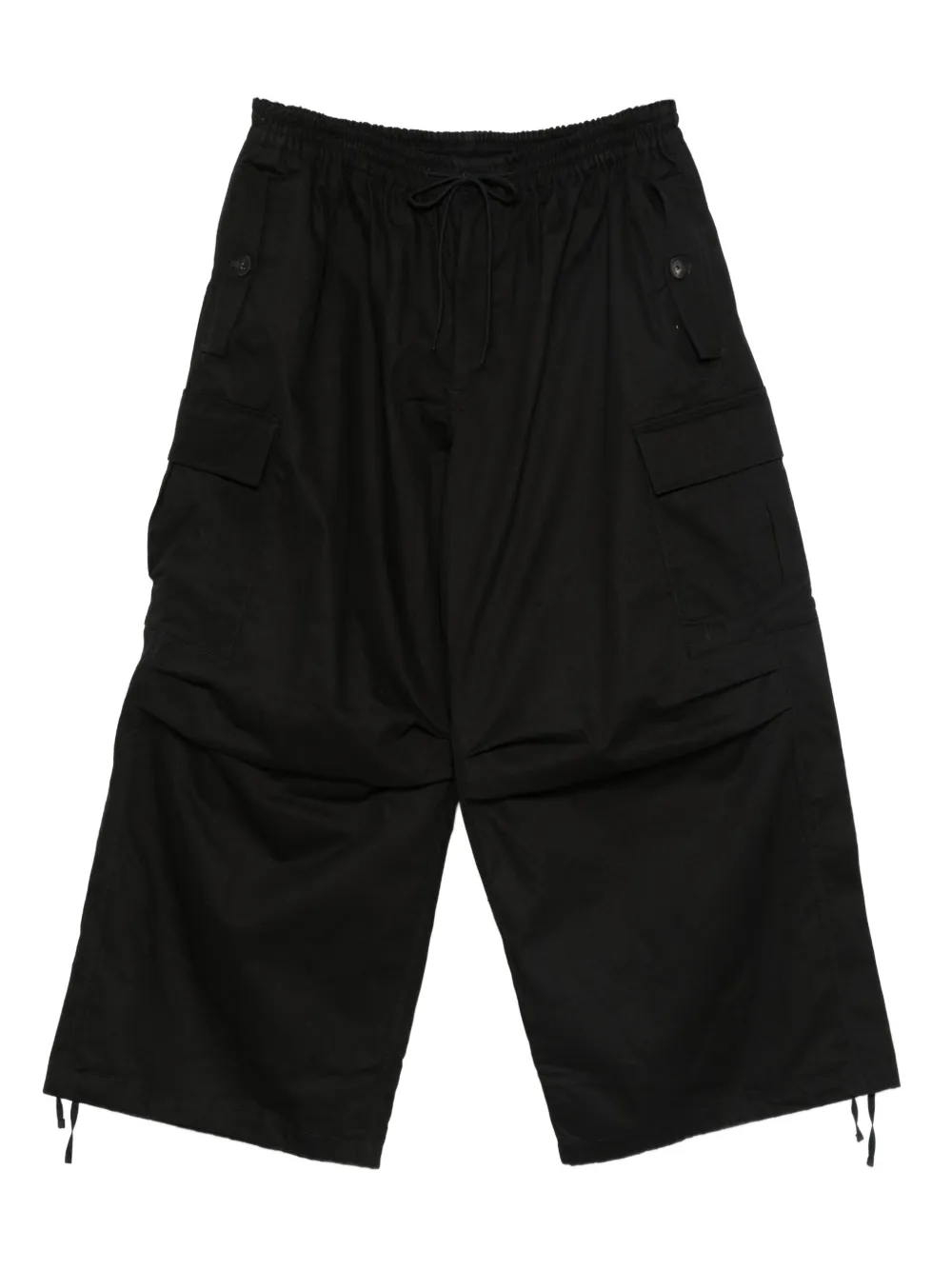 Y-3 drawstring cargo trousers | Black | Image 1