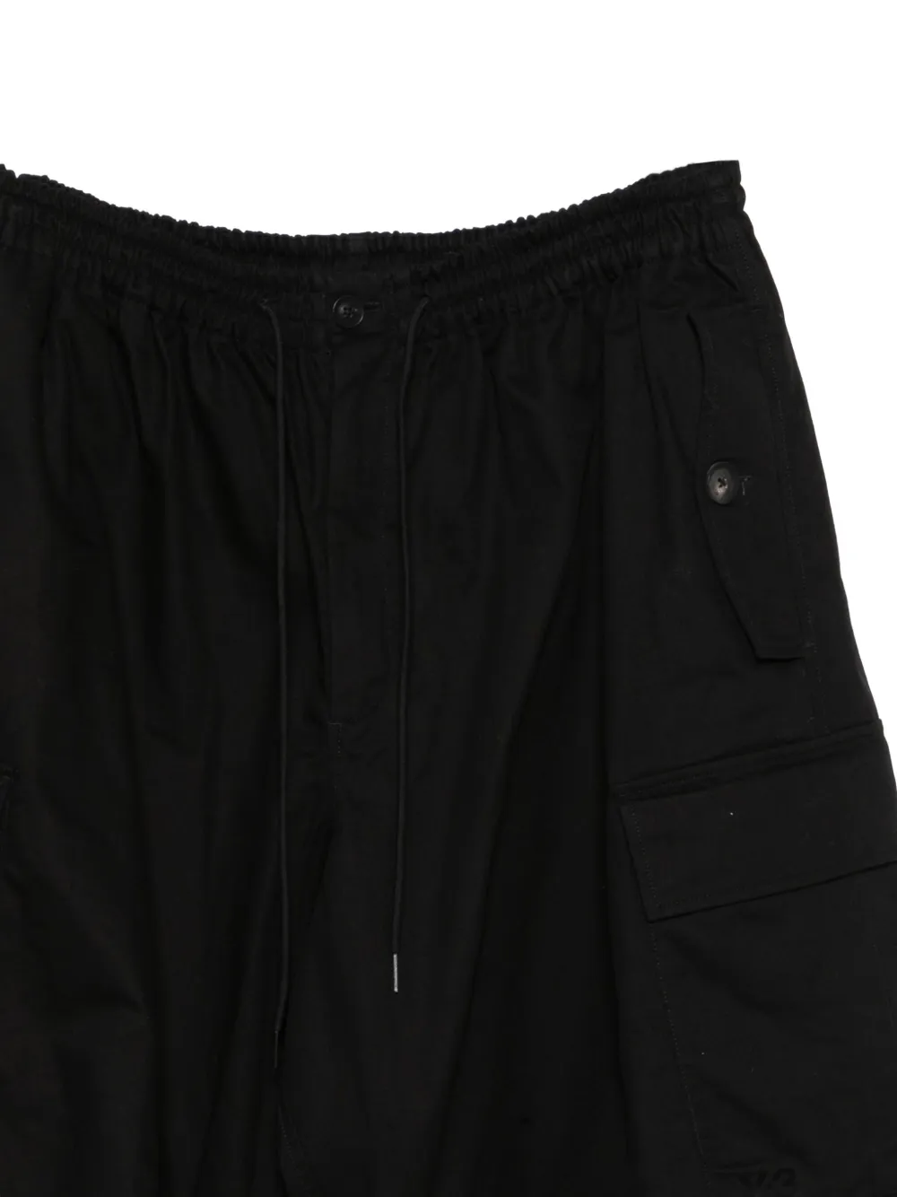 Y-3 Cargo broek met trekkoord Zwart