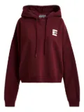 Essentiel Antwerp logo-print drawstring hoodie - Red